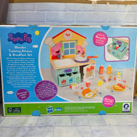 Peppa Pig Wooden Kitchen Breakfast Set With Accessories + Food - New In Box