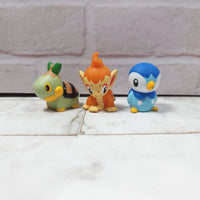 
              Chimchar Piplup Turtwig Starter Gen 4 Pokemon Bandai Figure Bundle Finger Puppet
            