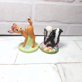 Bambi + Flower Premier Edition Grolier Bundle - Porcelain Figurine Disney