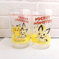 
              Pokemon Pikachu Pichu Glass Cup Set - Vintage 1999 Japan
            