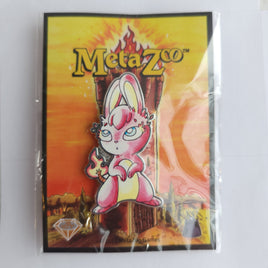 Metazoo Flame Tower Exclusive Pin Badge - Explosive Rabbit WYP Serialised