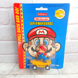 Super Mario Bros Pull back And Go Skate Board Toy - Waddingtons 1992