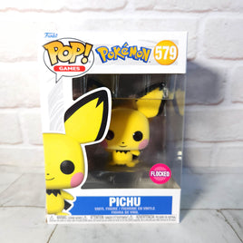 Pokemon Pichu 579 Funko Pop - Flocked