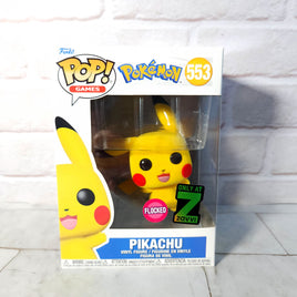 Pokemon Pikachu 553 Funko Pop - Flocked - Zavvi Exclusive