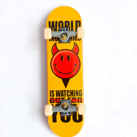 Vintage Tech Deck World Industries Devilman Is Watching Out For You Fingerboard