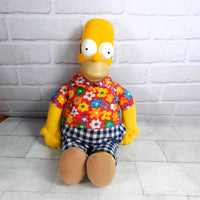 
              Hawaiian Homer Simpson + Duff Beer Plush Bundle - The Simpsons 12" Vintage
            