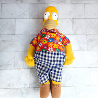 
              Hawaiian Homer Simpson + Duff Beer Plush Bundle - The Simpsons 12" Vintage
            