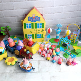 Peppa Pig Playset Bundle - Park + House + Figures