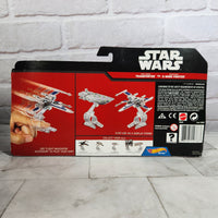 
              Star Wars Hot Wheels Die Cast X Wing Fighter And First Order Transporter
            