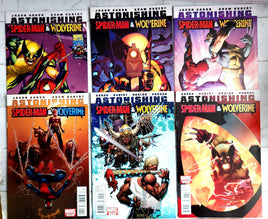 Astonishing Spiderman + Wolverine Comic Full Set 1-6 - Marvel 2010 - NM Cond.