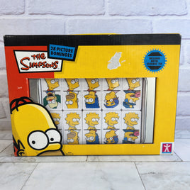 The Simpsons Dominoes 28 Picture Dominoes - New in Box With Metal Storage Tin