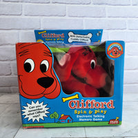 
              Clifford Spin & Play Electronic Talking Memory Game Rare - New In Box - 2003
            