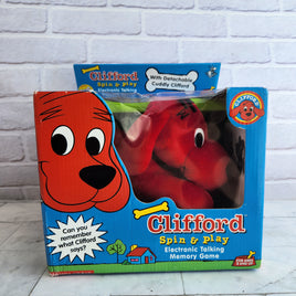 Clifford Spin & Play Electronic Talking Memory Game Rare - New In Box - 2003