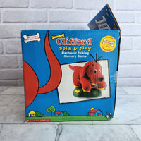 
              Clifford Spin & Play Electronic Talking Memory Game Rare - New In Box - 2003
            