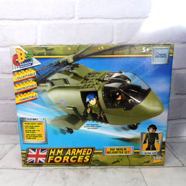 H.M Armed Forces RAF Merlin Helicopter Set - Character Building 2011