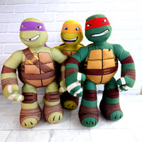 
              TMNT Ninja Turtles Talking Plush Bundle Donatello Michelangelo Raphael Viacom 2013
            