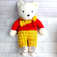 
              Rupert Bear Pyjama Bag Plush Toy - Golden Bear 1991
            