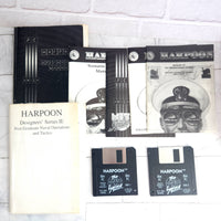 
              Harpoon IBM PC Game Big Box Complete + Extra Battle Sets, Tactics + Scenario Editor
            