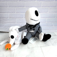 
              Jack Skellington and Zero Plush Set Nightmare Before Christmas 25 Years
            