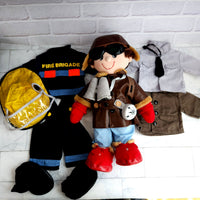 
              Boots Flying Ace Sam Plush Dress Up Doll With Accessories + Fireman Costume
            