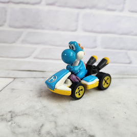 Hot Wheels Mario Kart Light Blue Yoshi Standard Kart Diecast Vehicle