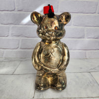 
              Freddy The Teddy Falstaff Money Bank Box Vintage Silver Plated Tall Fez Hat Box
            