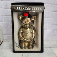 
              Freddy The Teddy Falstaff Money Bank Box Vintage Silver Plated Tall Fez Hat Box
            