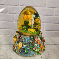 
              Spring Water Globe Musical Easter parade Bunny Rabbit Egg Hunt Floral Spring Box
            