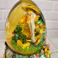 
              Spring Water Globe Musical Easter parade Bunny Rabbit Egg Hunt Floral Spring Box
            