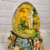 
              Spring Water Globe Musical Easter parade Bunny Rabbit Egg Hunt Floral Spring Box
            