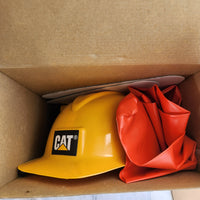 
              Official Caterpillar Road Work Gear Set Cosplay Kids Hard Hat Costume Vintage 98
            