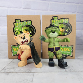 Bad Taste Bear Monsters Bundle Frankenstein + Dracula In Box + Polystyrene