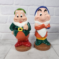 
              Disney Seven Dwarfs Vinyl Figures Bath Toys Vintage Great Condition Snow White
            