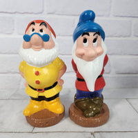 
              Disney Seven Dwarfs Vinyl Figures Bath Toys Vintage Great Condition Snow White
            