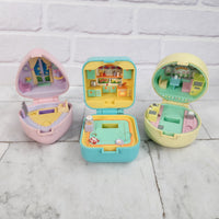 
              Polly Pocket Compact Bundle Big Night Out Dinnertime 50's Diner Vintage Bluebird
            