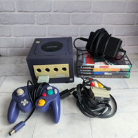 
              Nintendo GameCube Console Bundle + Games Ready To Play With Cables + Controller
            