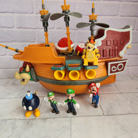 
              Super Mario Deluxe Bowser's Air Ship Playset with Action Figures Pirate Ship
            