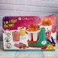 
              ChillFactor 3 in 1 Fruit Factory + Lets Cook Smoothie Maker Bundle - New In Box
            