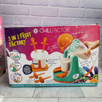 
              ChillFactor 3 in 1 Fruit Factory + Lets Cook Smoothie Maker Bundle - New In Box
            