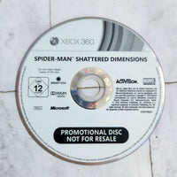 
              Spider-Man: Shattered Dimensions - Xbox 360 Promotional Promo Disc - Rare
            