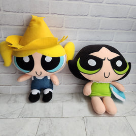 Power Puff Girls Talking Plush Bundle Country Band Bubbles Sleep Over Buttercup