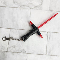 
              Star Wars Kylo Ren Light Up Lightsaber Keyring Keychain Disney Parks Exclusive
            