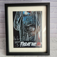 
              Jason Friday 13th Signed Movie Poster Ari Lehman Autograph Framed Beckett COA
            