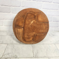 
              Vintage Leather Football 1950's Shooting Star Laceless Panelled Rare Good Cond.
            