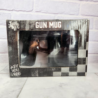 
              Thug Life Gun Coffee Mug Pistol Black Ceramic Novelty Secret Santa Gift  New Box
            