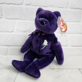 Princess Diana Beanie Baby Bear 1997 No Space Tag With Case Made In Indonesia