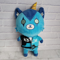 
              Its Funneh Teddy Bear Plush Toy The Krew Merch Cartoon Unicorn Horn Blue
            