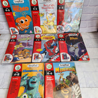 
              LeapPad LeapFrog Games Bundle 8x Books + Cartridges Batman Spiderman Scooby Nemo
            