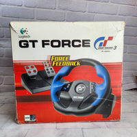 
              Logitech GT Force Steering Wheel Pedals Gran Turismo 3 Edition PS2 / PC USB Box
            