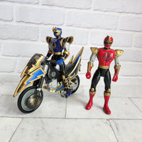 
              Power Ranger Ninja Storm Tsunami Cycle Bundle Blue Crimson
            